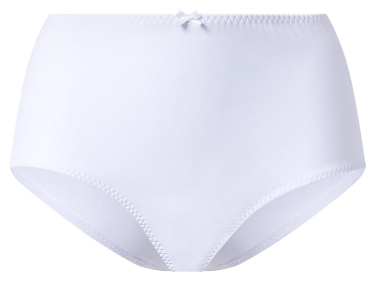 Weiße Damen-Unterhose mit Schleife.