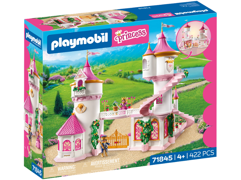 Prinzessinnenschloss-Spielset im Karton mit 422 Teilen für Kinder ab 4 Jahren