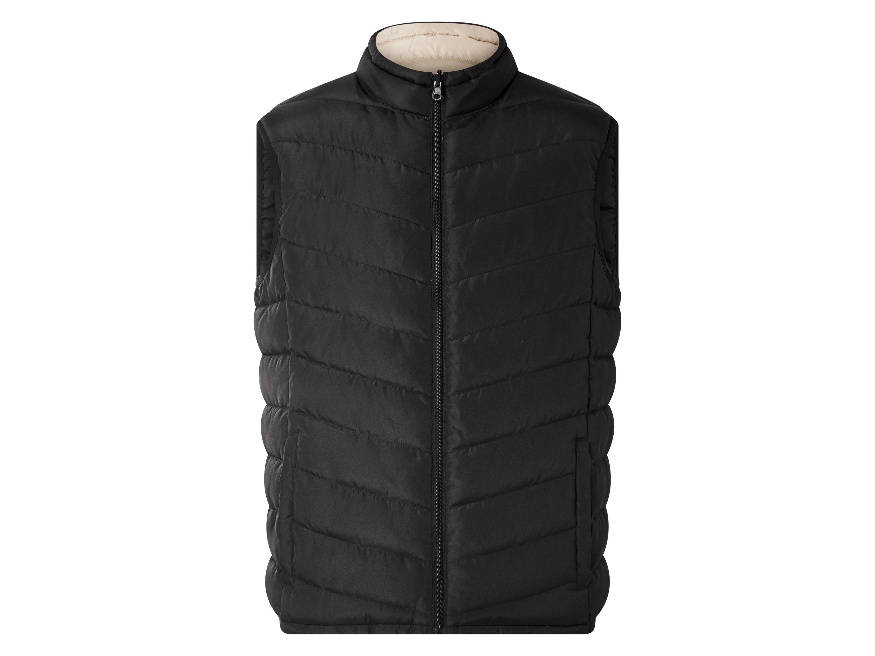 Thumbnail - esmara Men Herren Wendeweste (schwarz/beige, M (48/50))