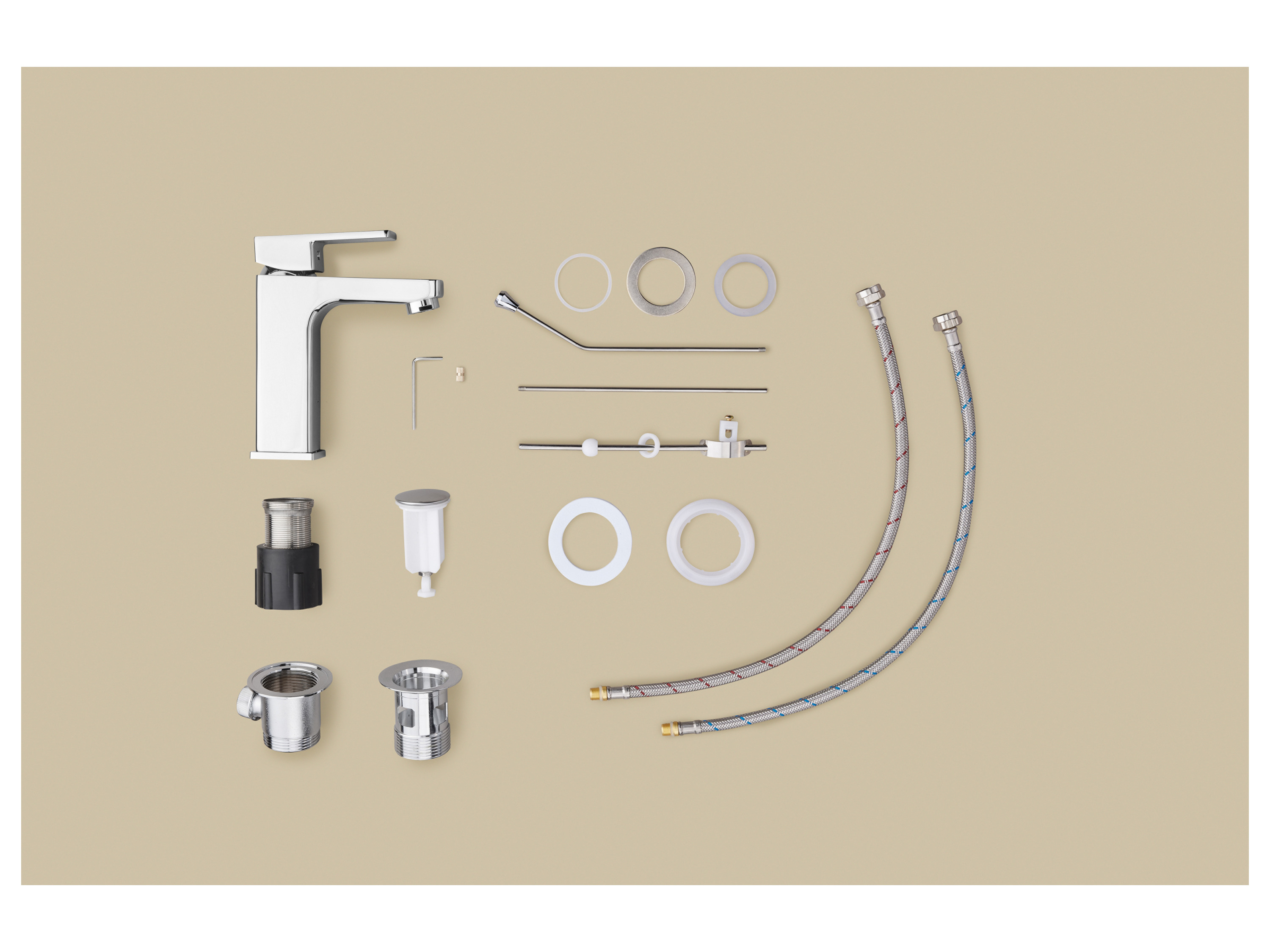 Thumbnail - LIVARNO® Einhebel-Waschtischarmatur (Eckig)