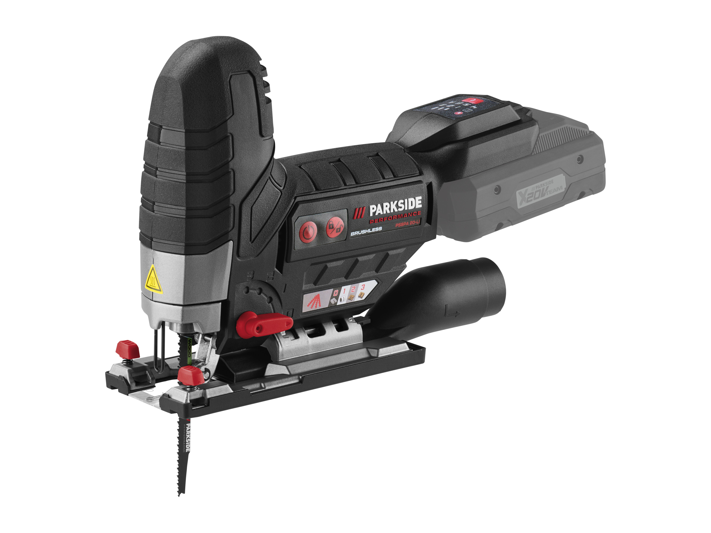 Thumbnail - PARKSIDE PERFORMANCE® 20 V Akku-Stichsäge »PSSPA 20-Li F4«, ohne Akku und Ladegerät Eigenschaften