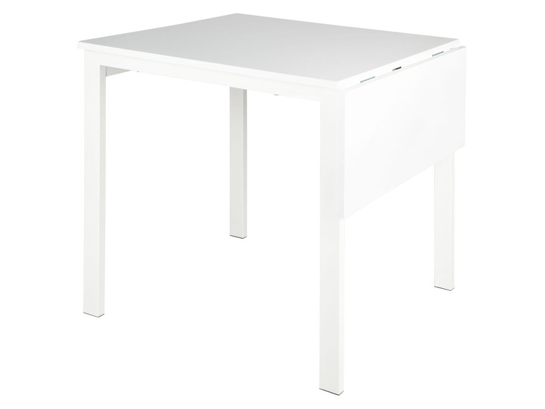 Gehe zu Vollbildansicht: LIVARNO home Tisch, mit klappbarer Tischplatte, weiß - Bild 1