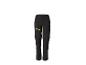 Schwarze Zip-off-Hose mit gelben Reißverschlussdetails, geeignet für Outdoor-Aktivitäten.