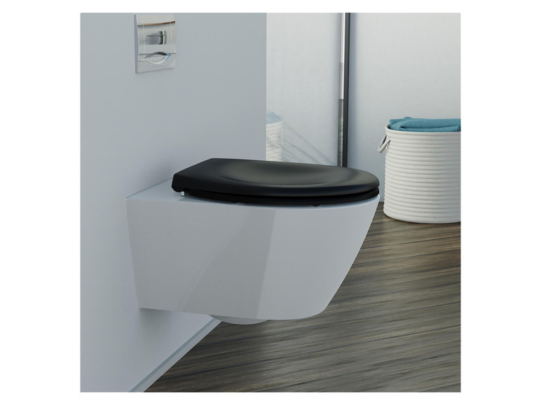 Gehe zu Vollbildansicht: Schütte WC Sitz Duroplast mit Absenkautomatik und Schnellverschluss - Bild 3