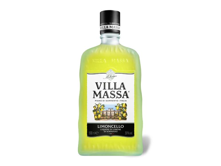Flasche Villa Massa Limoncello aus Sorrent, Italien.