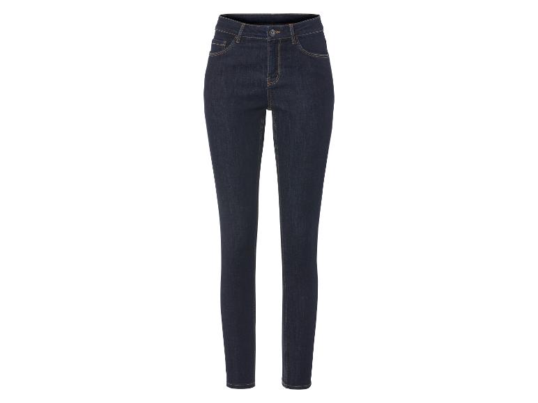 Dunkelblaue Skinny Jeans für Damen.
