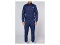 Marineblauer Herren-Trainingsanzug mit Reißverschlussjacke und Hose
