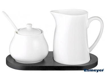 Esmeyer - Milch- und Zuckerset aus weißem Porzellan