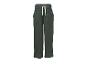 Grüne Musselinhose mit weißem Kordelzug