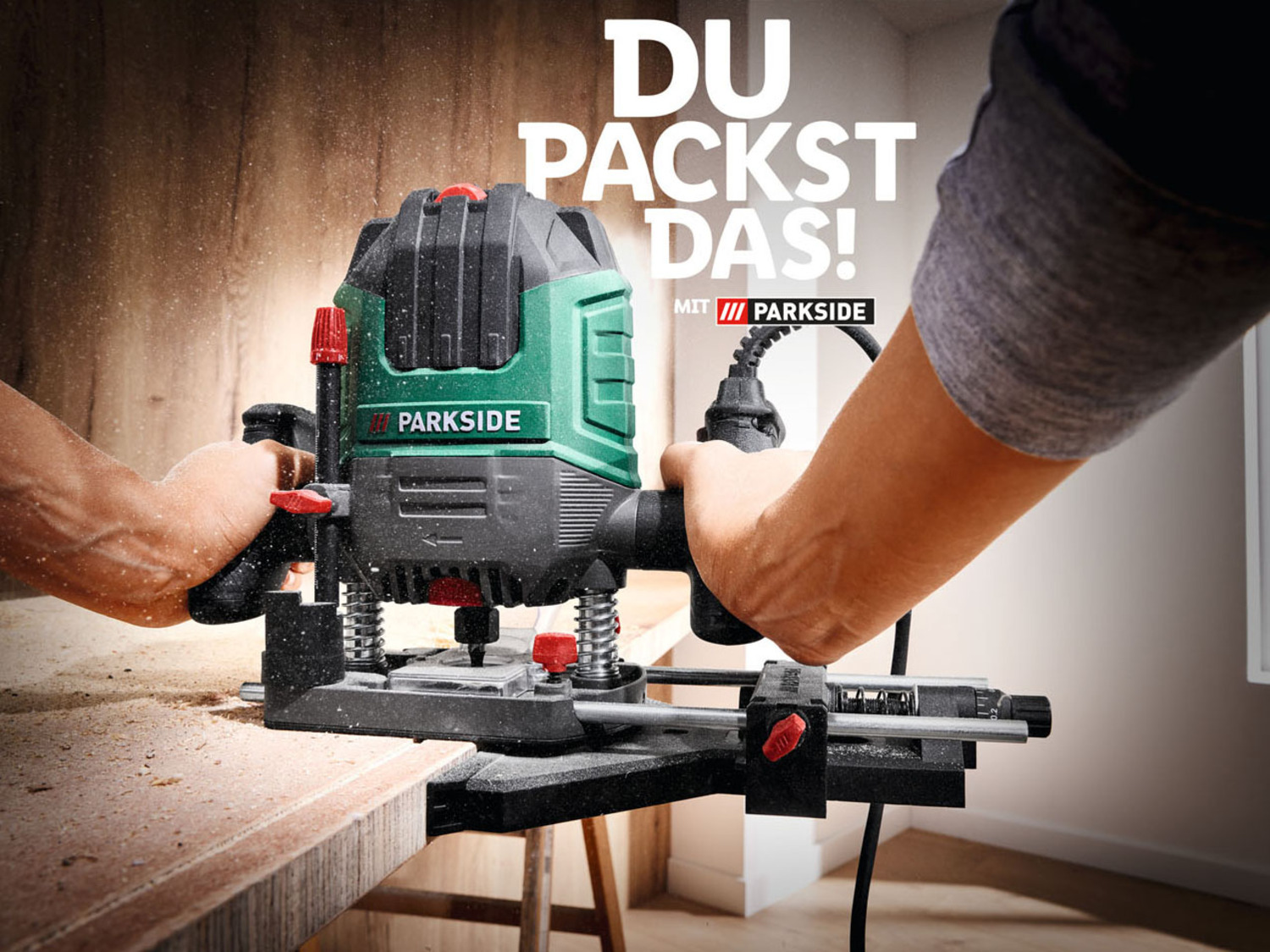 PARKSIDE® Oberfräse-Set »POF 1200 D3«, 6 mit Fräsbits