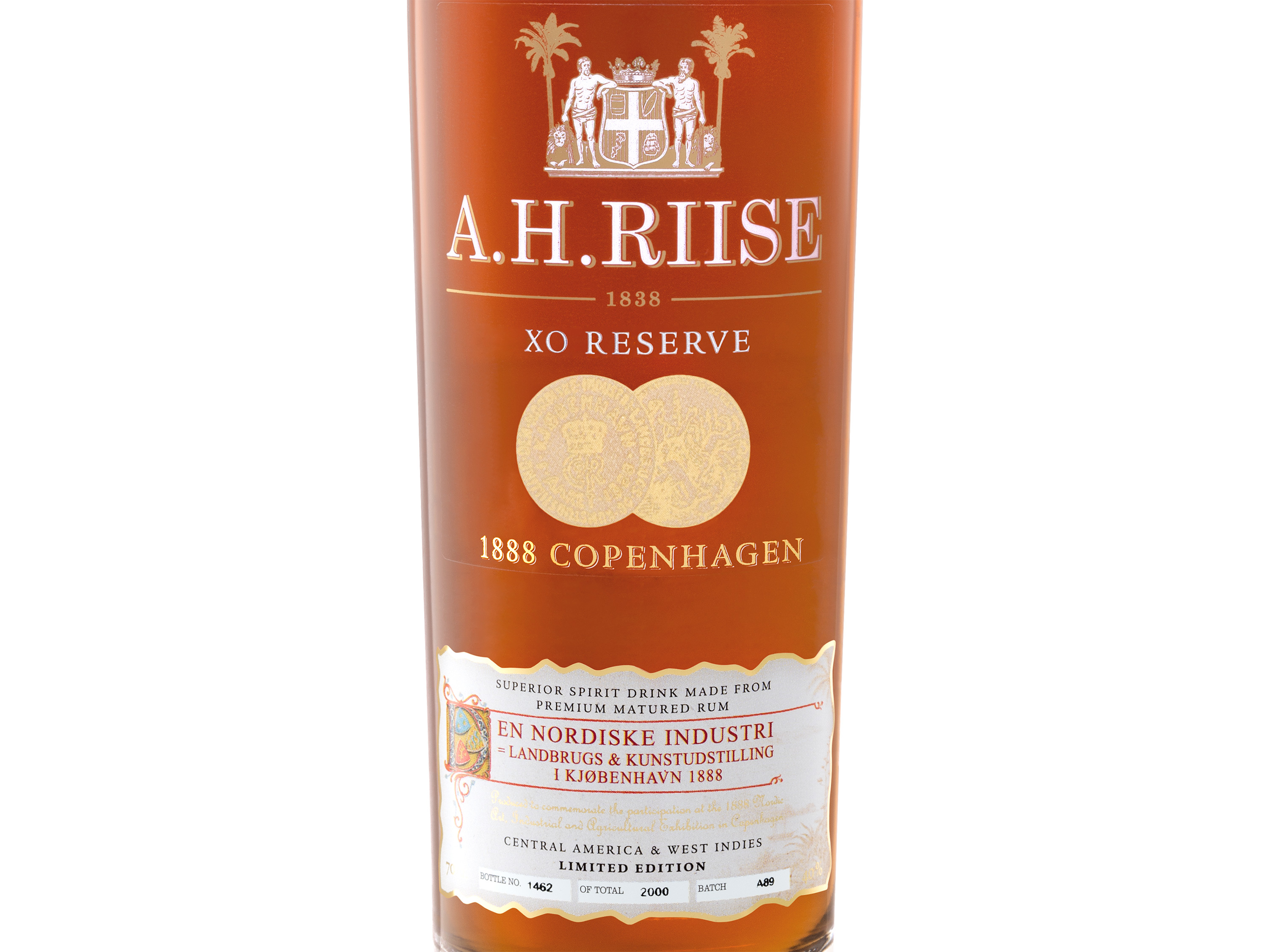 Thumbnail - A.H. Riise 1888 Copenhagen Medal (Rum-Basis) mit Geschenkbox 40% Vol