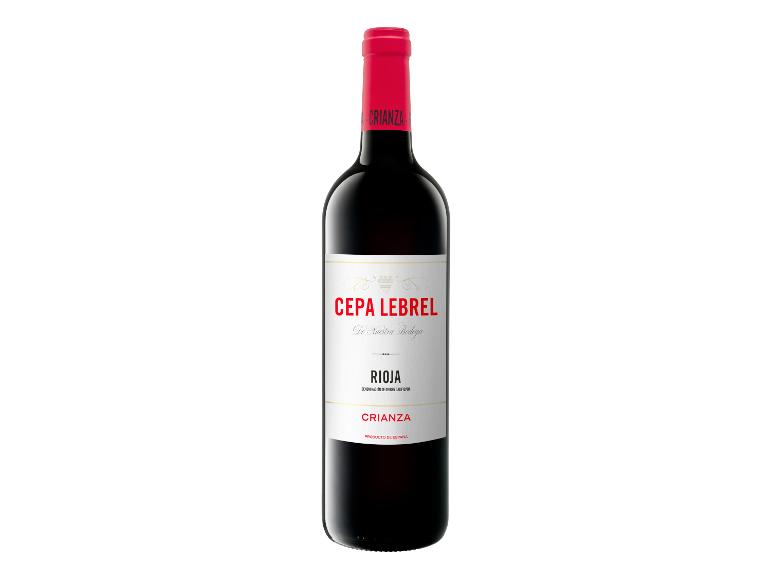 Flasche Cepa Lebrel Rioja Crianza Rotwein.