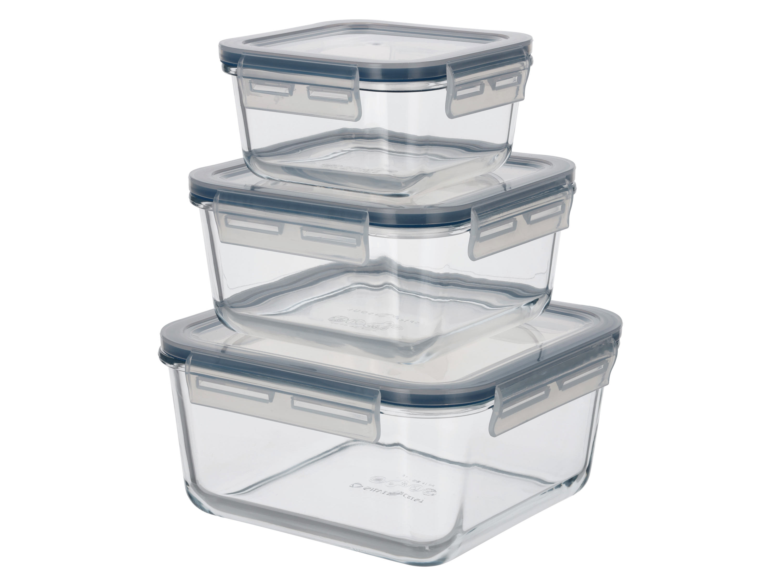 Thumbnail - SILVERCREST® Frischhaltedosen-Set, 3 Stück (Quadratisch)