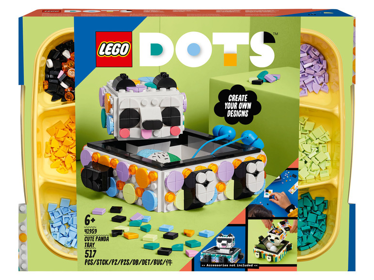Gehe zu Vollbildansicht: LEGO® DOTs 41959 »Panda Ablageschale« - Bild 1