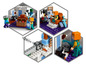 LEGO Minecraft Set mit einem Haus, Figuren und Zubehör.