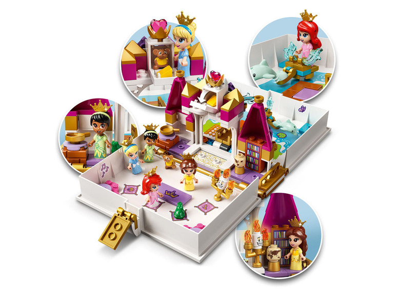 Gehe zu Vollbildansicht: LEGO® Disney Princess™ 43193 »Märchenbuch Abenteuer mit Arielle, Belle, Cinderella und Tiana« - Bild 5