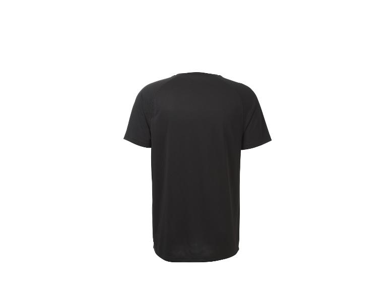 Schwarzes Herren-Sport-T-Shirt, Rückansicht