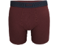 Bordeauxfarbene Herren-Boxershorts mit dunklem Gummibund