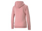 Ein rosafarbener Hoodie für Damen.