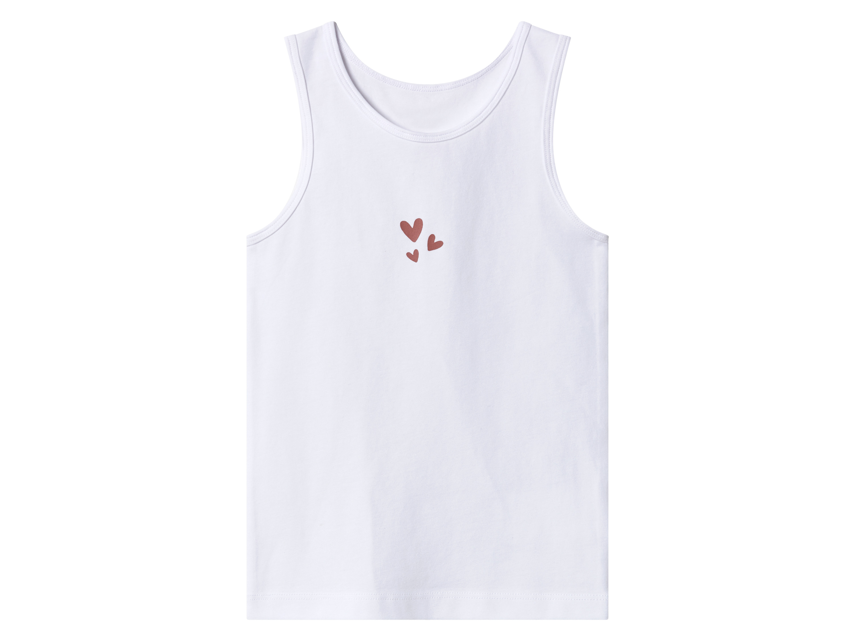 Thumbnail - lupilu® Kleinkinder Mädchen Unterhemd, 5 Stück (Weiß, 122/128)