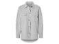 Ein graues Hemd mit langen Ärmeln.