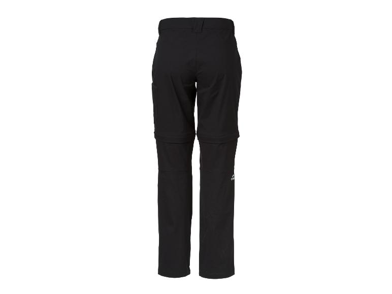 Schwarze Herren-Zipp-Off-Hose, Rückansicht