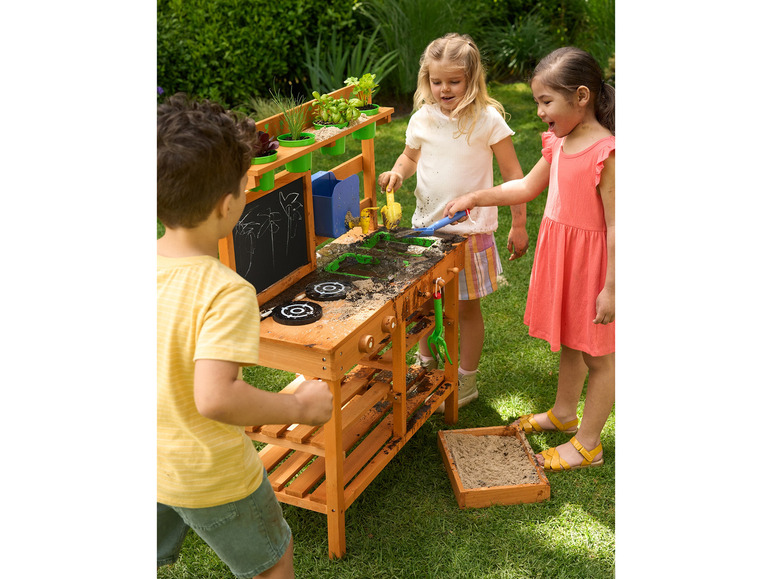 Gehe zu Vollbildansicht: Playtive Outdoorküche für Kinder, Spielküche aus Echtholz - Bild 4