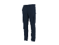 Marineblaue Cargohose mit Seitentaschen.