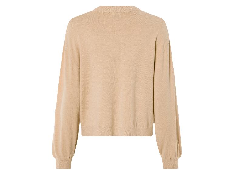 Damen Strickpullover, mit aufgesetzten Silberperlen