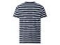 Herren T-Shirt gestreift in Marineblau und Weiß, Rückansicht