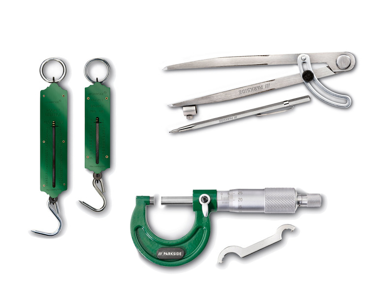 PARKSIDE gauges Types spring scales, micrometers, calipers