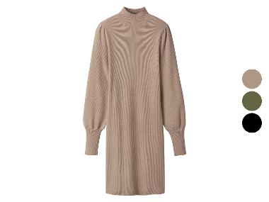 esmara® Damen Geripptes Strickkleid