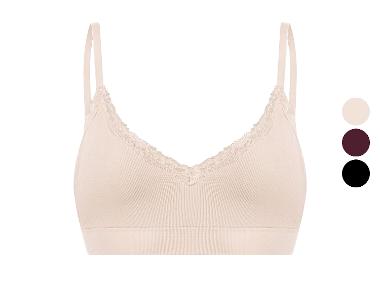 ESMARA® Damen Geripptes Bustier mit Spitze