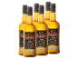Sechs Flaschen 700 ml, 38% vol kubanischer Rum, 7 Jahre gereift, mit schwarzen und goldenen Etiketten.