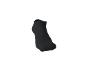 Eine schwarze Socke auf schwarzem Hintergrund.