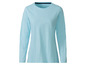 Ein hellblaues Langarmshirt.