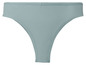 Ein hellblauer Bikini-Tanga.