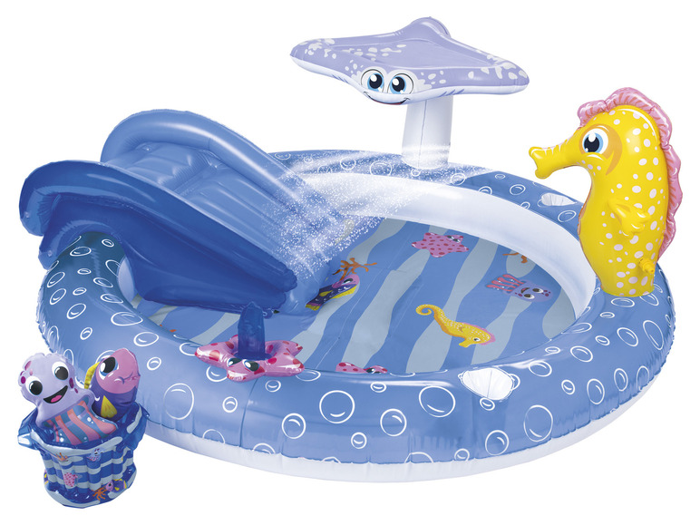 Gehe zu Vollbildansicht: Playtive Kinderplanschbecken Unterwasserwelt, mit Aufdruck - Bild 1