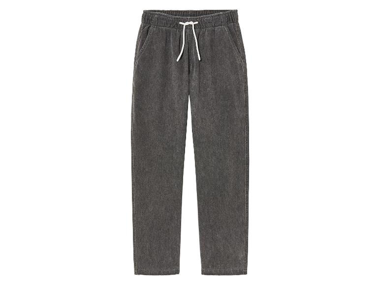 Graue Jogginghose mit Kordelzug.