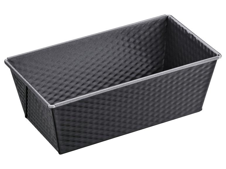Schwarze Brotbackform mit Rautenmuster