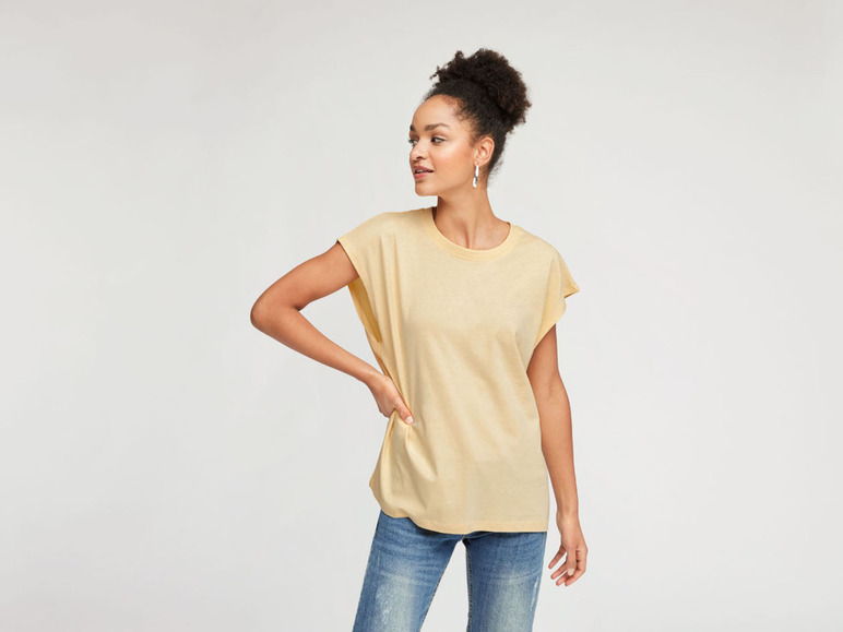 Gehe zu Vollbildansicht: esmara® Damen T-Shirts, 2 Stück, mit überschnittenen Schultern - Bild 18