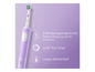 Lila Oral-B elektrische Zahnbürste mit 3 Reinigungsmodi, einem 4x30 Sekunden Timer und langer Akkulaufzeit.