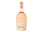 Eine Flasche Roséwein mit einem hellrosa Etikett, auf dem „CÔTES DE PROVENCE“ steht.