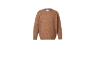 Brauner Kinder-Feinstrickpullover