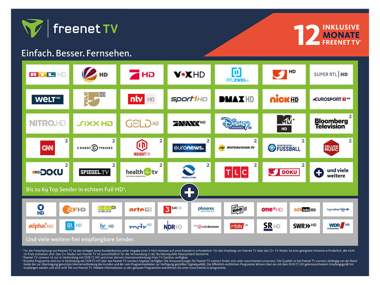 Gehe zu Vollbildansicht: freenet TV CI+ Modul für DVB-T2 HD inklusive 12 Monate freenet TV - Bild 4