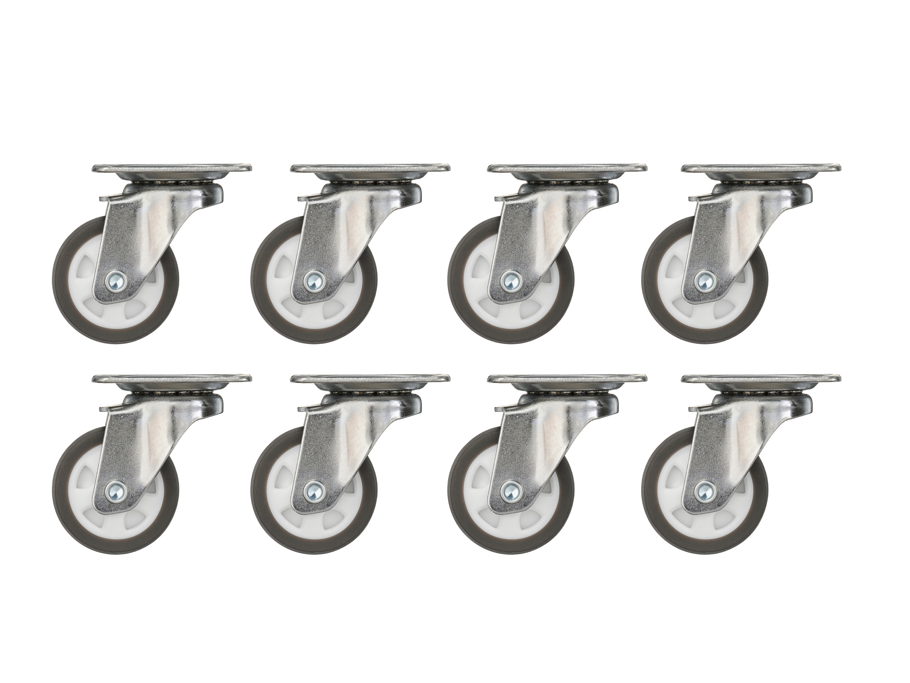 Thumbnail - PARKSIDE® Lenkrollen / Möbelrollen / Transportrollen (Lenkrollen-Set 8-teilig)