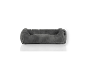 Dunkelgraues Hundebett aus Cord, modernes Design.
