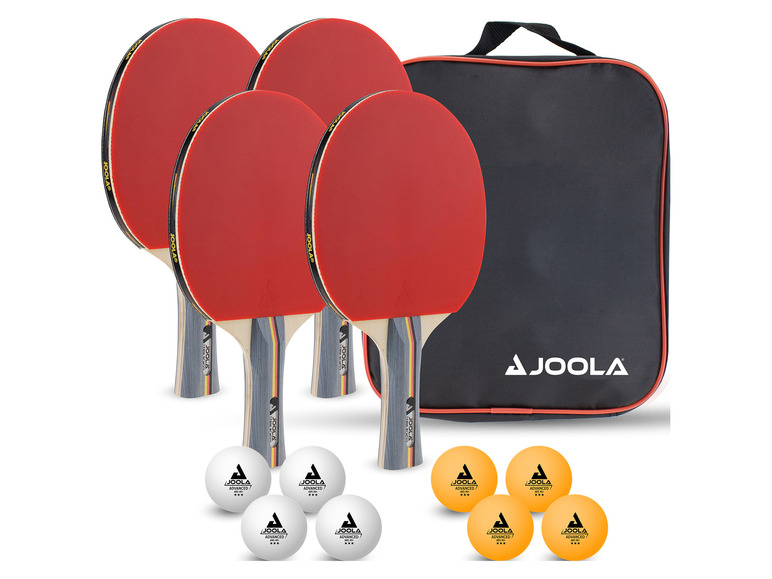 Gehe zu Vollbildansicht: JOOLA Tischtennis-Set »Team School«, mit 4 Schlägern + 8 Bälle - Bild 1