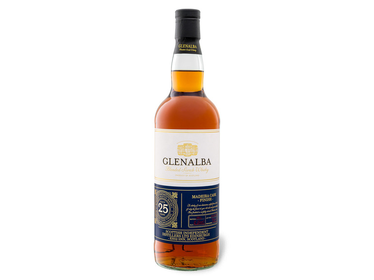Gehe zu Vollbildansicht: Glenalba Blended Scotch Whisky 25 Jahre Madeira Cask Finish mit Geschenkbox 41,4% Vol - Bild 2