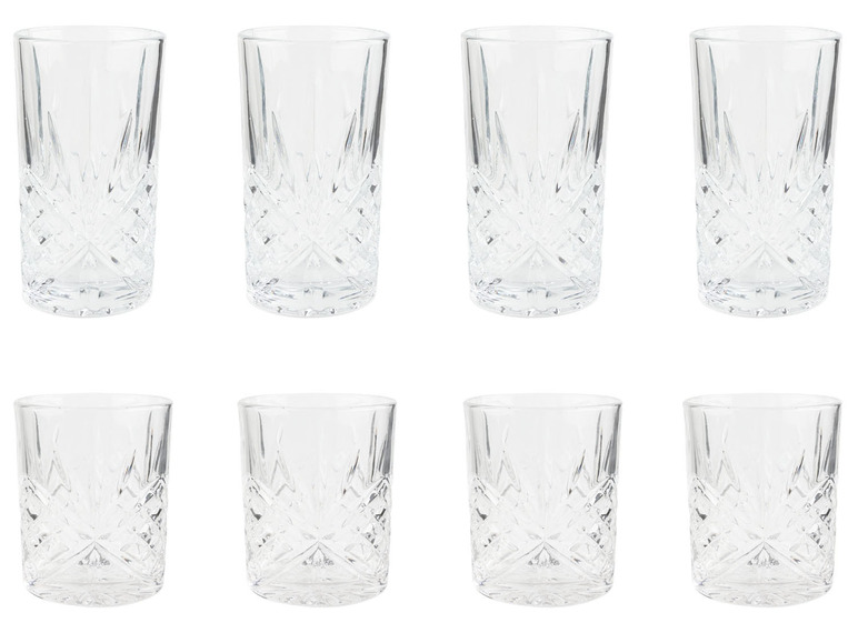 Gehe zu Vollbildansicht: ERNESTO Longdrink-Glas / Gin- Whiskey-Wasser Glas, 4 Stück, spülmaschinengeeignet - Bild 1